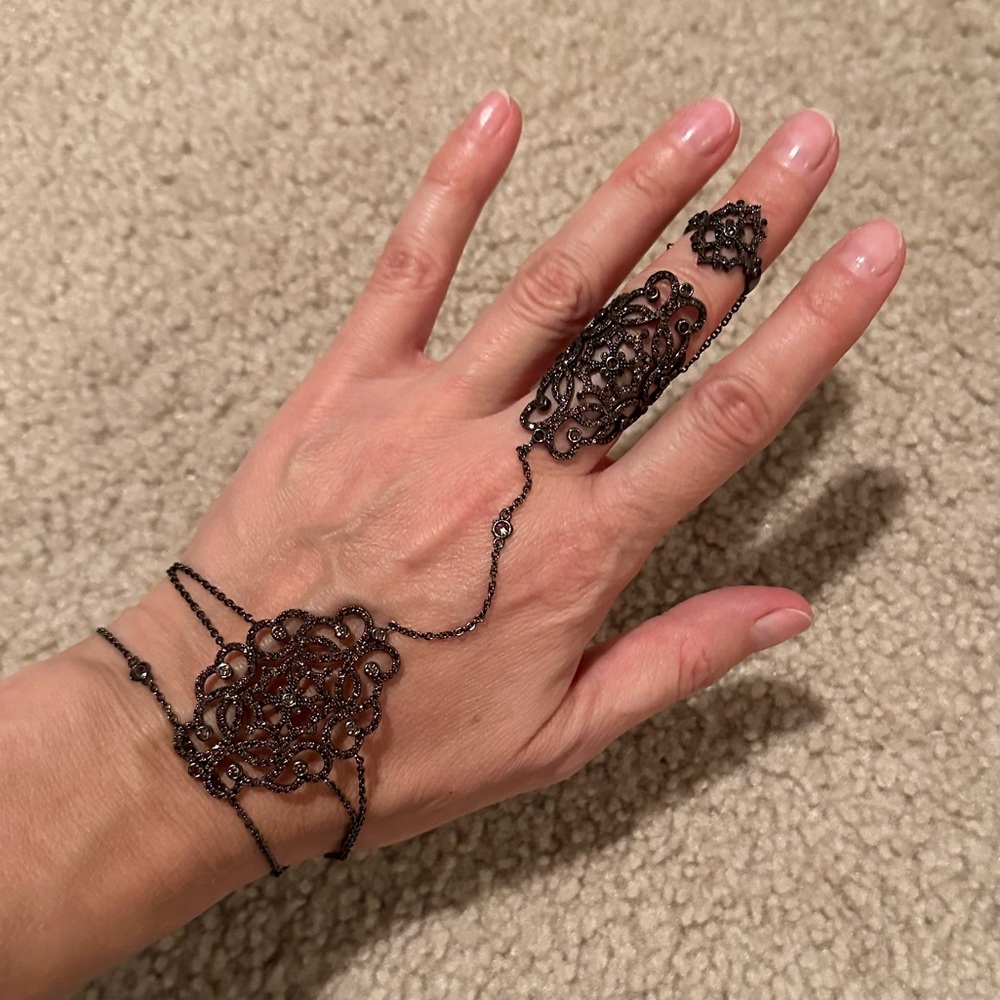 Bracelet with ring.